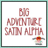 Big Adventure Embroidery Alphabet Font