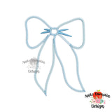 Bow Zigzag Stitch Applique Design 1788AD