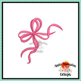 Bow Embroidery Design 1786AD