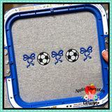Bow Soccer Embroidery Design 1788AD