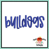 Bulldogs Embroidery Design 1853AD