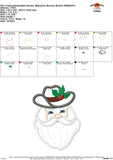 Cowboy Santa Satin Applique Design