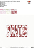 Pirates Applique Design 1836AD