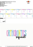Orthodontics Squad Embroidery Design 1766AD