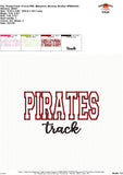 Pirates Track Applique Design 1844AD