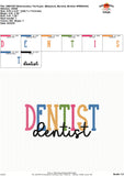 Dentist Embroidery Design