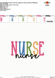 Nurse Embroidery Design