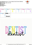 Dentist Embroidery Design 1765AD
