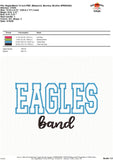 Eagles Band Applique Design 1792AD