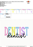 Dentist Embroidery Design 1765AD