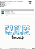 Eagles Tennis Applique Design 1798AD