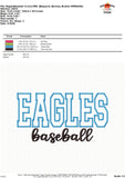 Eagles Baseball Applique Design 1793AD