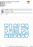 Eagles Applique Design 1802AD