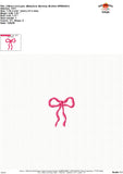 Bow Embroidery Design 1777AD