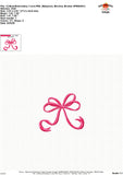 Bow Embroidery Design 1865AD