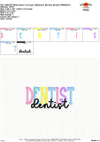 Dentist Embroidery Design 1765AD