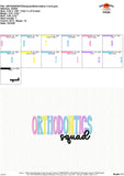 Orthodontics Squad Embroidery Design 1766AD