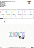 Orthodontics Life Embroidery Design 1768AD