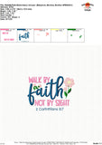 Walk By Faith Embroidery Design