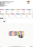 Orthodontics Life Embroidery Design