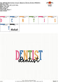 Dentist Embroidery Design