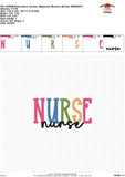 Nurse Embroidery Design