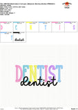 Dentist Embroidery Design 1765AD