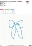 Bow Zigzag Stitch Applique Design 1788AD