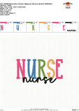 Nurse Embroidery Design