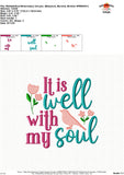 It is Well with my Soul Embroidery Design