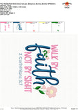 Walk By Faith Embroidery Design