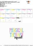 Physical Therapy Squad Embroidery Design 1773AD