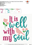 It is Well with my Soul Embroidery Design