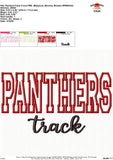 Panthers Track Applique Design 1811AD