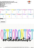 Orthodontist Embroidery Design 1769AD
