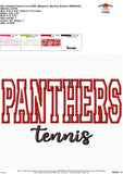 Panthers Tennis Applique Design 1810AD