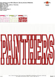 Panthers Applique Design 1803AD