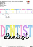 Dentist Embroidery Design 1765AD