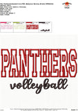 Panthers Volleyball Applique Design 1812AD