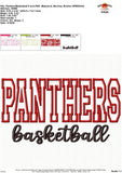 Panthers Basketball Applique Design 1806AD