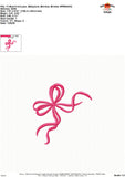 Bow Embroidery Design 1786AD