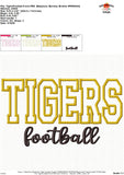 Tigers Football Applique Design 1819AD