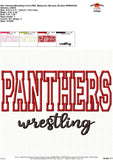 Panthers Wrestling Applique Design 1813AD