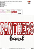 Panthers Band Applique Design 1804AD