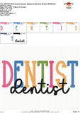 Dentist Embroidery Design