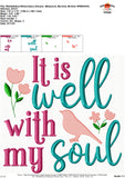 It is Well with my Soul Embroidery Design