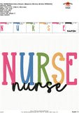 Nurse Embroidery Design