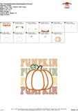 Pumpkin Pumpkin Satin Applique Design