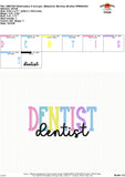 Dentist Embroidery Design 1765AD