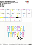 Physical Therapy Life Embroidery Design 1772AD